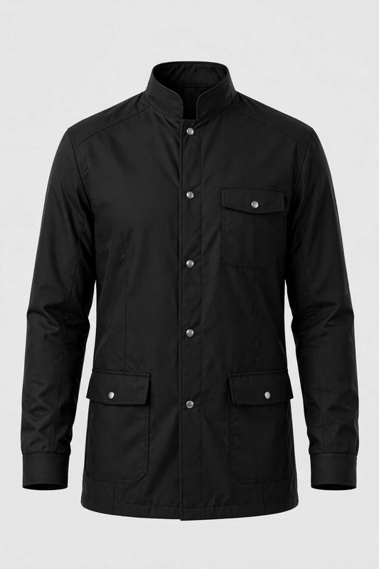 Custom Barber Jacket - black