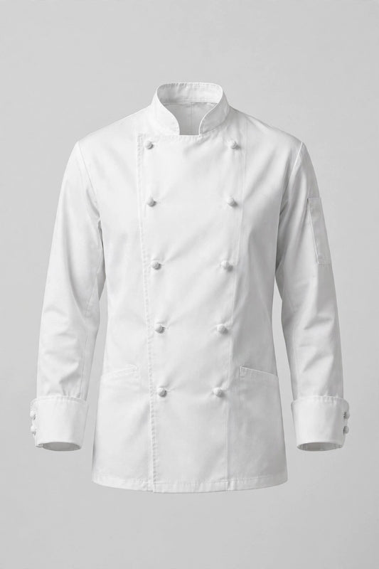 Custom Embroidered Chef Coat - white
