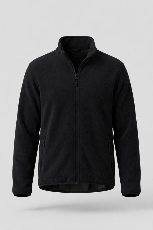 Custom Embroidered Full-Zip Jacket - black