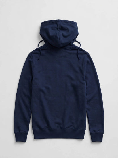 Custom Team Hoodie - navy, back view