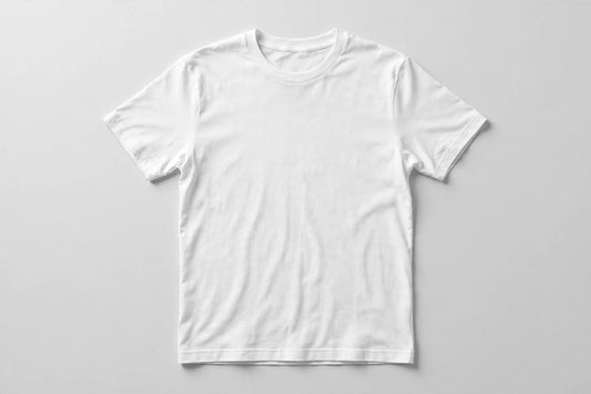 Custom Printed T-Shirt - white